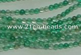 CTG152 15.5 inches 3mm round tiny green agate beads wholesale