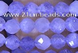 CTG1537 15.5 inches 4mm faceted round blue kyanite beads wholesale