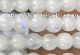 CTG1580 15.5 inches 4mm round white moonstone beads wholesale