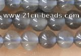 CTG1582 15.5 inches 4mm round grey moonstone beads wholesale
