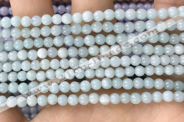 CTG1593 15.5 inches 4mm round amazonite gemstone beads wholesale
