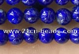 CTG1598 15.5 inches 4mm round lapis lazuli beads wholesale