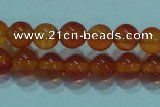 CTG16 15.5 inch 4mm round B grade tiny red agate beads wholesale