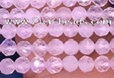 CTG1600 15.5 inches 2.5mm faceted round tiny white moonstone beads