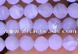 CTG1605 15.5 inches 3.8mm faceted round tiny blue lace agate beads