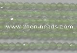 CTG204 15.5 inches 3mm faceted round tiny prehnite gemstone beads