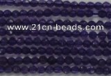 CTG205 15.5 inches 3mm faceted round tiny amethyst gemstone beads
