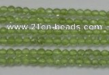 CTG206 15.5 inches 3mm faceted round tiny prehnite gemstone beads