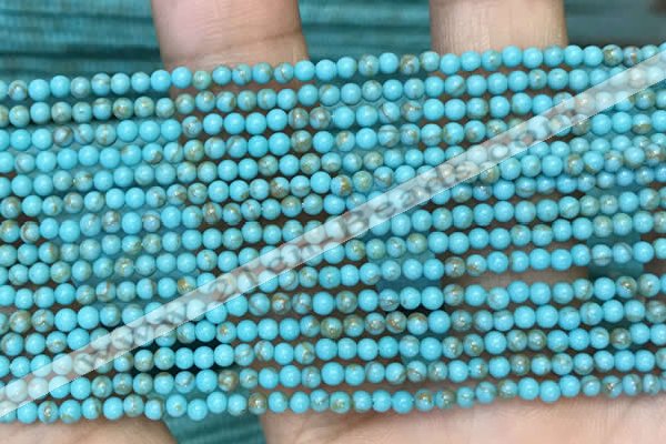 CTG2084 15 inches 2mm,3mm synthetic turquoise gemstone beads