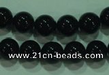 CTG21 15.5 inches 6mm round B grade black agate beads wholesale