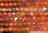 CTG2100 15 inches 2mm faceted round tiny quartz glass beads