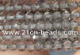 CTG2107 15 inches 2mm faceted round tiny ice obsidian beads