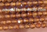 CTG2110 15 inches 2mm faceted round tiny orang garnet beads