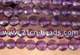 CTG2123 15 inches 2mm,3mm & 4mm faceted round amethyst gemstone beads