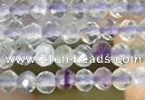 CTG2128 15 inches 2mm,3mm faceted round fluorite gemstone beads