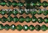 CTG2134 15 inches 2mm,3mm faceted round green goldstone beads