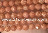 CTG2136 15 inches 2mm,3mm faceted round goldstone beads