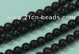 CTG22 15.5 inches 3mm round B grade tiny garnet beads wholesale