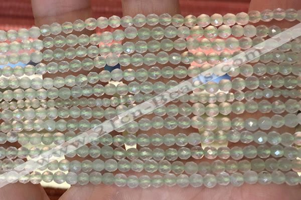 CTG2205 15 inches 2mm,3mm faceted round prehnite gemstone beads