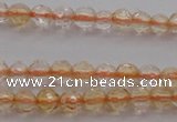 CTG221 15.5 inches 3mm faceted round tiny citrine beads