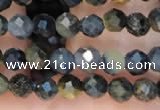 CTG2211 15 inches 2mm,3mm faceted round blue tiger eye beads