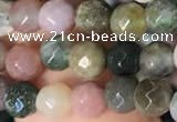 CTG2220 15 inches 2mm,3mm & 4mm faceted round Indian agate beads