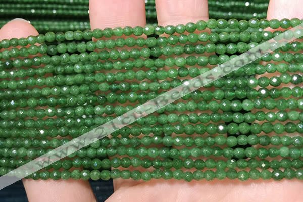 CTG2230 15 inches 2mm,3mm faceted round candy jade beads