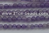 CTG252 15.5 inches 3mm round tiny amethyst gemstone beads