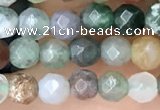 CTG2533 15.5 inches 4mm faceted round Indian agate beads