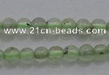 CTG255 15.5 inches 3mm round tiny green rutilated quartz beads