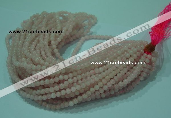 CTG26 15.5 inches 4mm round tiny rose quartz beads wholesale