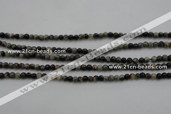 CTG264 15.5 inches 3mm round tiny grey opal gemstone beads