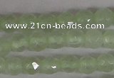 CTG302 15.5 inches 3mm faceted round ting prehnite agate beads