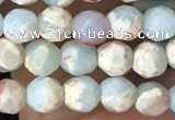 CTG3546 15.5 inches 4mm faceted round serpentine jasper beads