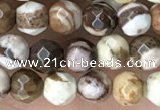 CTG3550 15.5 inches 4mm faceted round zebra jasper beads