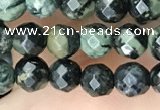 CTG3561 15.5 inches 4mm faceted round kambaba jasper beads