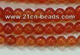 CTG37 15.5 inches 2mm round grade A tiny red agate beads wholesale