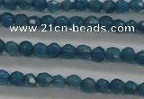 CTG410 15.5 inches 2mm faceted round tiny dyed candy jade beads