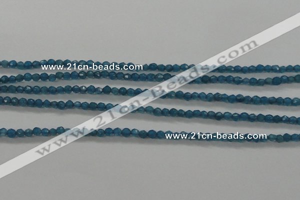 CTG410 15.5 inches 2mm faceted round tiny dyed candy jade beads