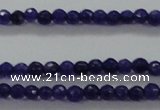 CTG411 15.5 inches 2mm faceted round tiny dyed candy jade beads