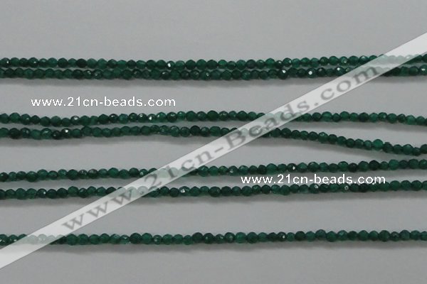 CTG415 15.5 inches 2mm faceted round tiny dyed candy jade beads