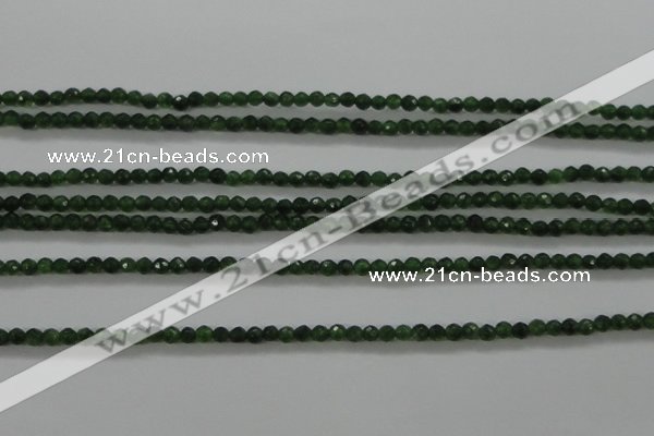 CTG417 15.5 inches 2mm faceted round tiny dyed candy jade beads