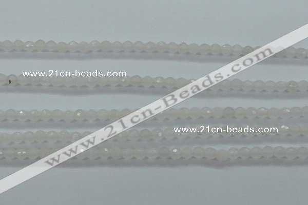 CTG420 15.5 inches 3mm faceted round tiny dyed candy jade beads