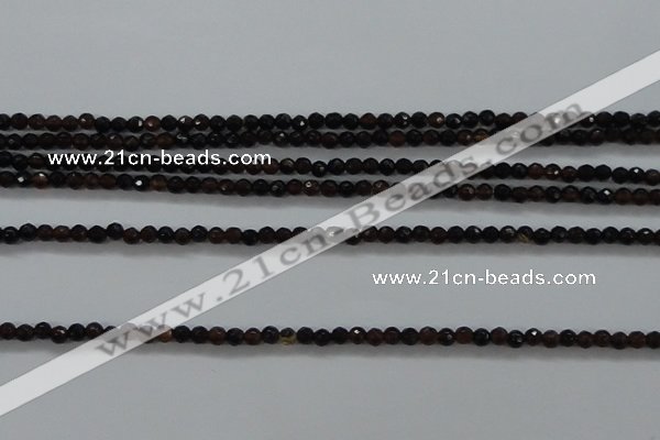 CTG426 15.5 inches 2mm faceted round tiny agate gemstone beads