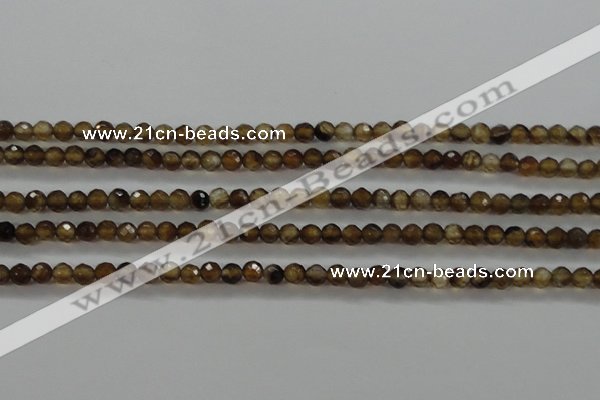 CTG427 15.5 inches 3mm faceted round tiny agate gemstone beads