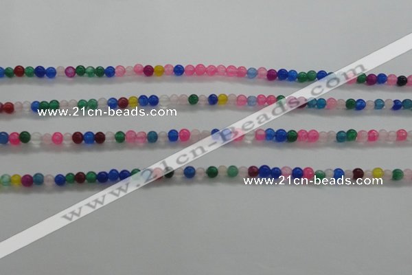 CTG438 15.5 inches 2mm round tiny dyed candy jade beads wholesale