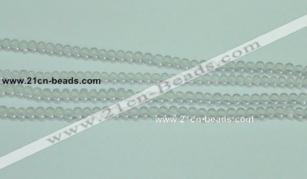 CTG44 15.5 inches 2mm round tiny white crystal beads wholesale