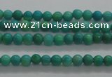 CTG440 15.5 inches 2mm round tiny natural turquoise beads wholesale