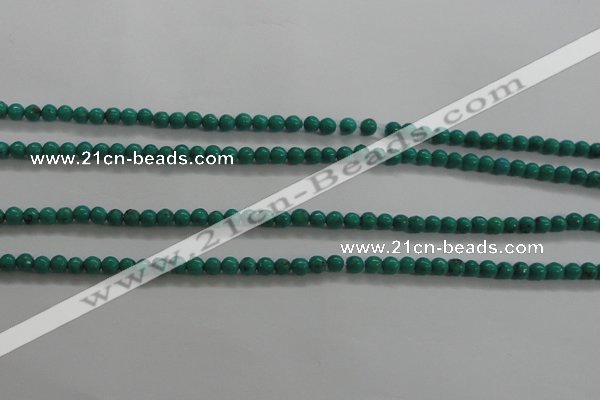 CTG442 15.5 inches 3mm round tiny natural turquoise beads wholesale