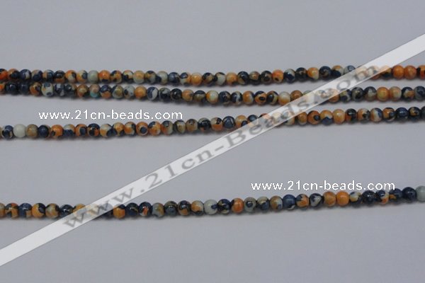 CTG452 15.5 inches 3mm round tiny dyed rain flower stone beads